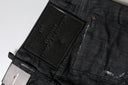 Black Cotton Low Waist Skinny Denim Jeans Dsquared²