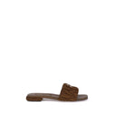 Matelassé nappa leather Sandals Miu Miu