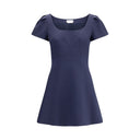 Short Dress with short gathered sleeves Alexander McQueen