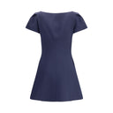 Short Dress with short gathered sleeves Alexander McQueen