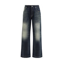 Vintage effect Jeans Alexander McQueen