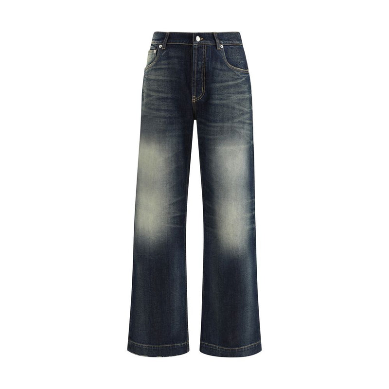 Blue Cotton Jeans Denim
