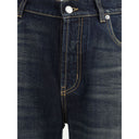 Vintage effect Jeans Alexander McQueen