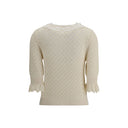 Sweater with lace collar Chloé