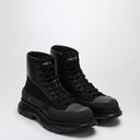 Alexander McQueen Black canvas Tread Slick boots