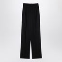 Saint Laurent Black wool wide trousers
