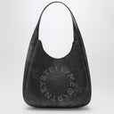 Stella McCartney Large Hobo bag with aged effect and logo