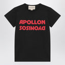 Camiseta negra Valentino con estampado de Apolo/Dioniso