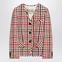 Valentino Check-pattern jacket in virgin wool and cotton