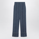Valentino Blue trousers in Chambray Denim
