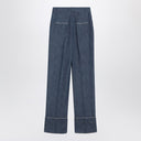 Valentino Blue trousers in Chambray Denim