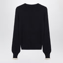 Valentino Navy cotton-blend sweater