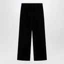 Valentino Black cotton velvet trousers