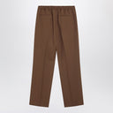 Valentino Brown gabardine trousers