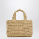 Valentino Garavani Viva Superstar Crochet small natural/black bag