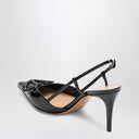 Valentino Garavani Slingback Vlogo in black patent leather