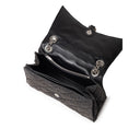 Black Fabric And Leather T-Shirt Balenciaga