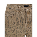 Beige Cotton Tapered Jean Tom Ford