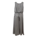 Gray Silk Long Lardini