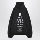 Balenciaga Optical black washed oversized hoodie