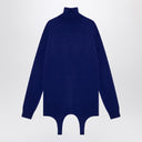 Saint Laurent Electric blue turtleneck with garter Saint Laurent