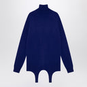 Saint Laurent Electric blue turtleneck with garter Saint Laurent