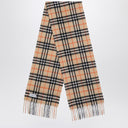 Burberry Beige cashmere check scarf