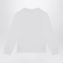 Burberry White cotton sweatshirt with logo print