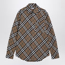 Burberry Beige Check Cotton Shirt