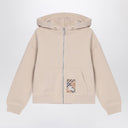 Burberry Light beige zipped sweatshirt