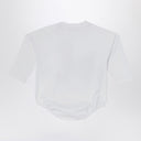 Burberry White sleepsuit with logo print