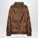 Burberry Satin Shirt with Check Panel