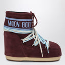 Moon Boot Icon Low burgundy suede boot