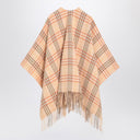 Burberry Check pattern wool and cashmere cape