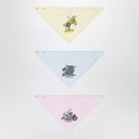 Burberry Set of three coloured cotton bibs