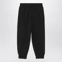 Burberry Black jogging trousers with Check motif detail