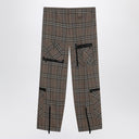Burberry Cargo pants check pattern in silk blend