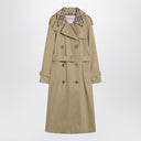 Burberry Castleford double-breasted trench with Check collar