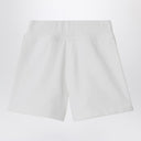 Burberry White shorts with Check trims