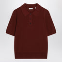 Burberry Bordeaux wool polo shirt