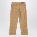 Burberry Sand-coloured check corduroy trousers