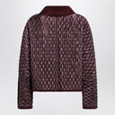 Burberry Mahogany Floriston cropped quilted nylon jacket