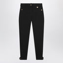 Burberry Black slim cotton-stretch Jodhpur trousers