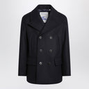 Burberry Navy blue wool double-breasted coat