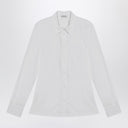 Burberry White cotton slim-fit shirt