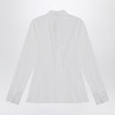 Burberry White cotton slim-fit shirt
