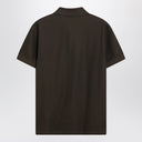 Burberry Dark green cotton polo shirt with EKD