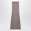 Balenciaga Light brown/silver maxi skirt with sequins