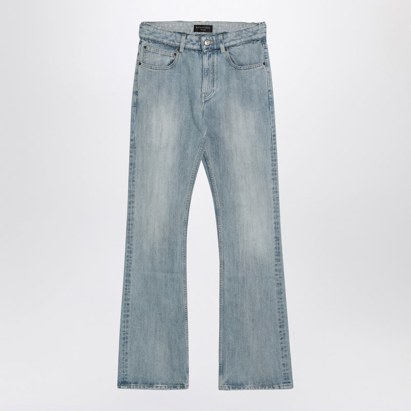 Balenciaga Niedrig taillierte blaue Jeans