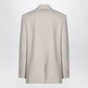 Saint Laurent Light beige single-breasted wool jacket